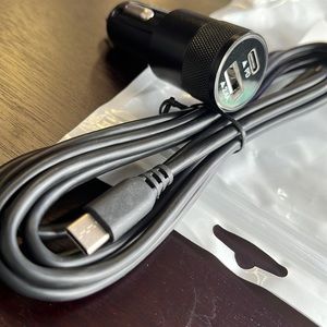 Car charger+ USB C cable